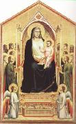 GIOTTO di Bondone Enthroned Madonna with Saints (mk08) oil painting picture wholesale